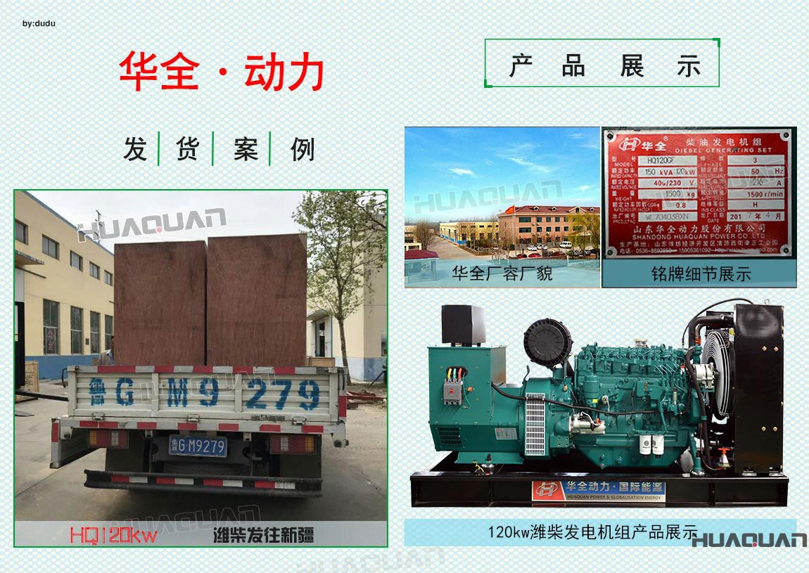 新疆120kw濰柴發電機組于4月21日成功出廠