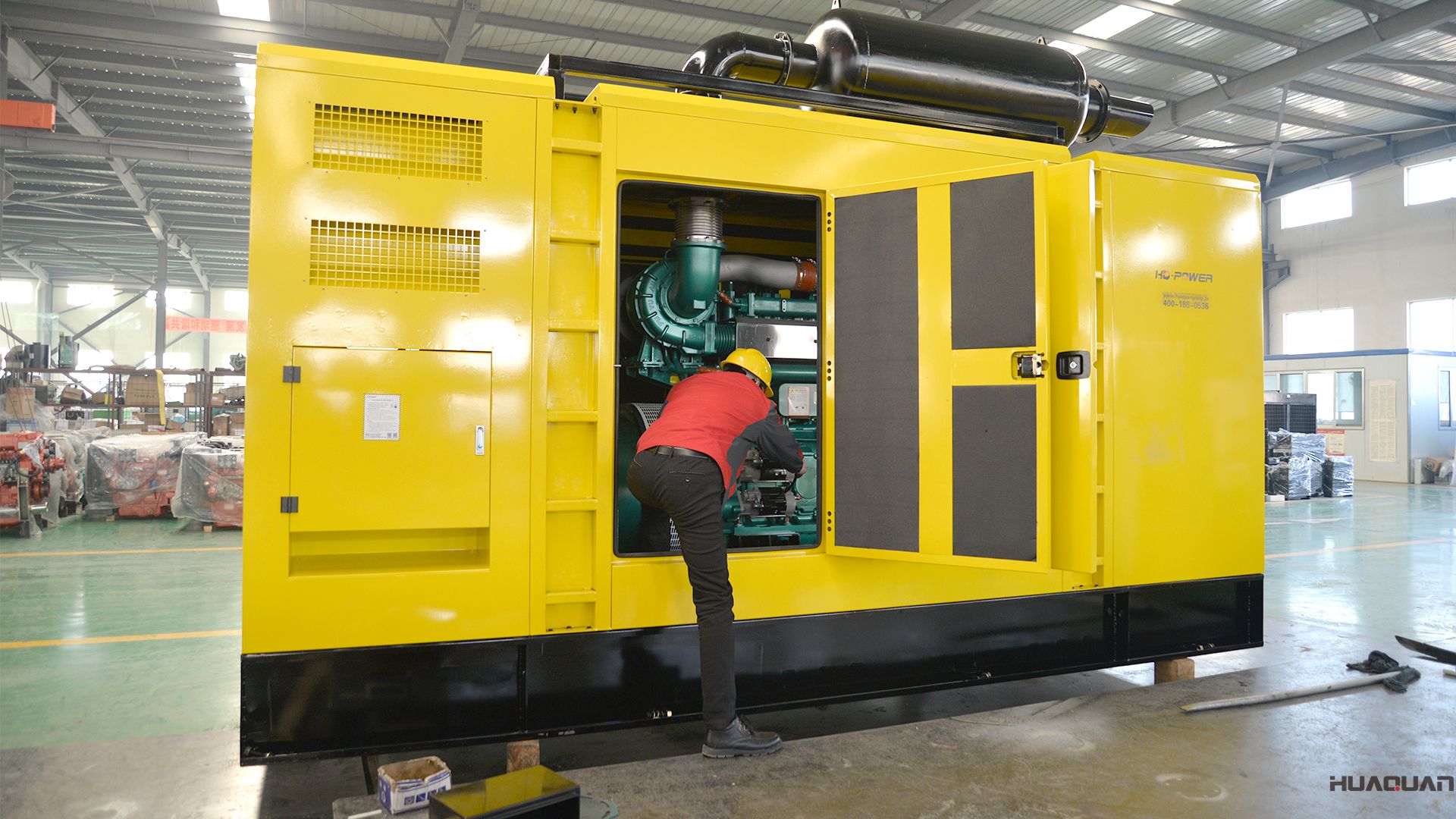 2018年4月12日華全動力600kw靜音箱發(fā)電機組發(fā)往巴西