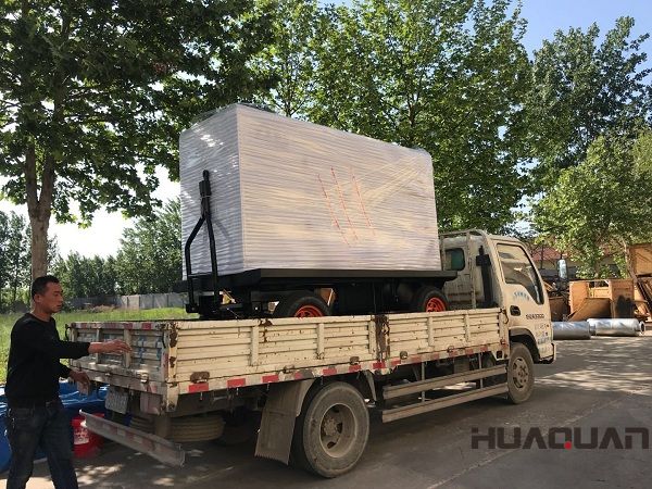 2018年5月19日一臺100kw（含棚）移動拖車發電機組順利發往山東省濰坊市