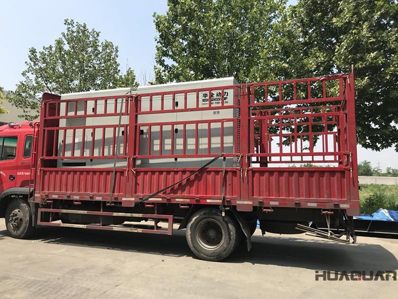 HQ400GF靜音箱柴油發(fā)電機(jī)組在6.25號發(fā)往天津市東麗區(qū)