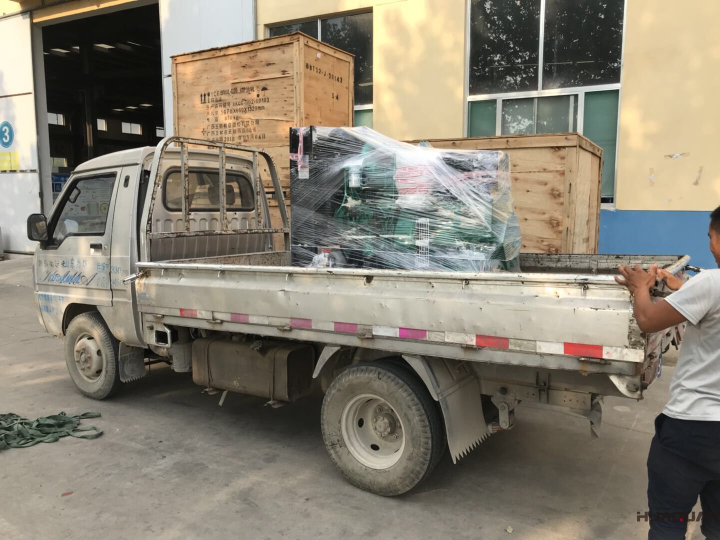 發貨了！一臺HQ150GF標配型柴油發電機組已于7月19號發往黑龍江