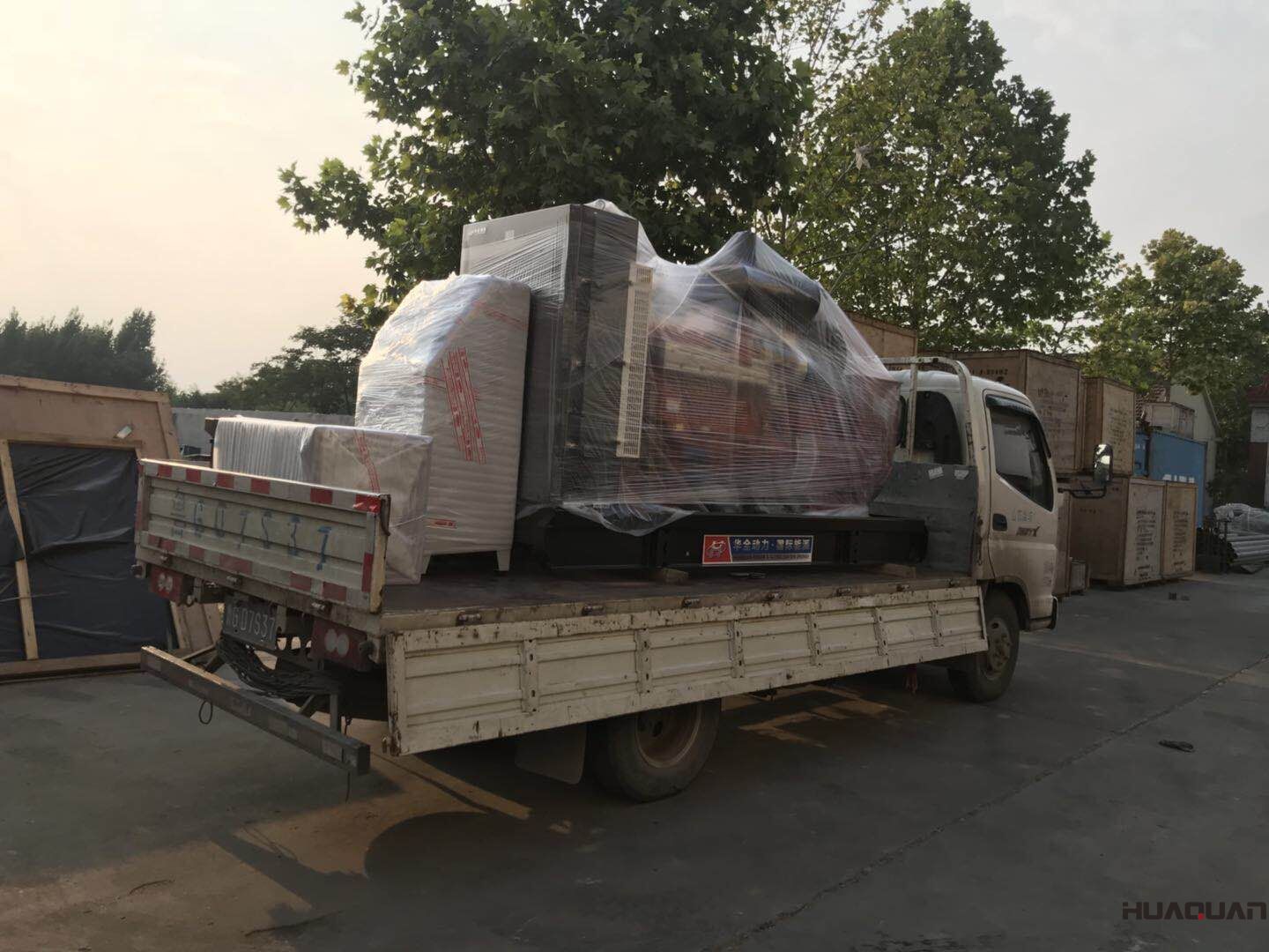 一臺HQ200GF自動化型柴油發電機組于7月19號發往山東