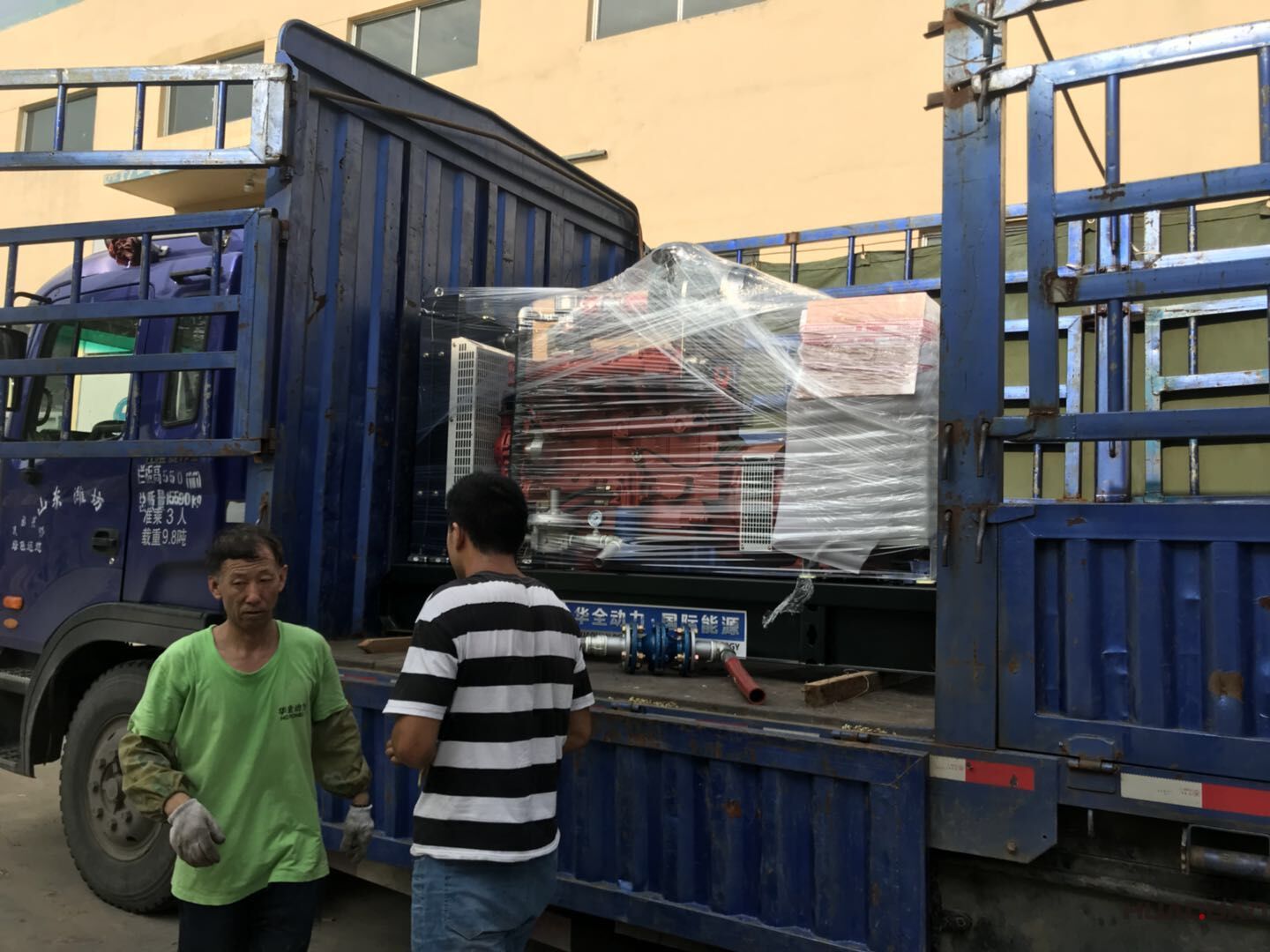 7月28號一臺50kw標配型沼氣發電機組發往安徽