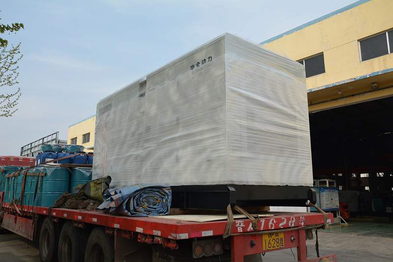 祁先生從華全動力采購的260kw靜音箱發電機組于3月26日發往山東省