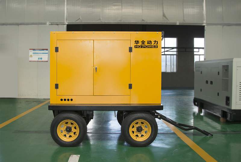 江蘇黃先生的50kw移動靜音拖車發電機組于4月23日發出