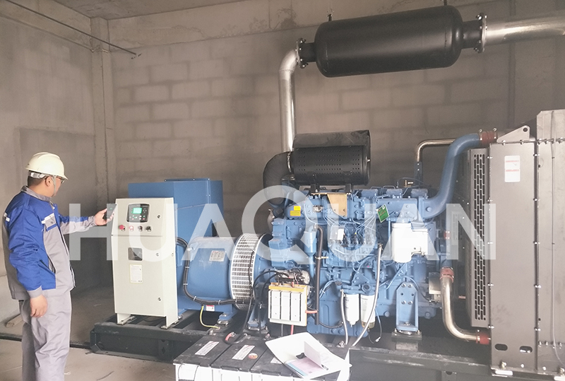 山東臨沂蘭陵縣某中學350kW發電機組電站項目